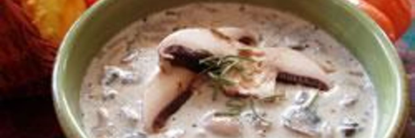 Грибной крем-суп с шиитаке и портобелло