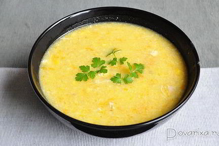 Картофельный суп с кукурузой