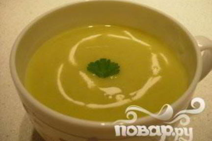 Картофельный суп с луком-порей