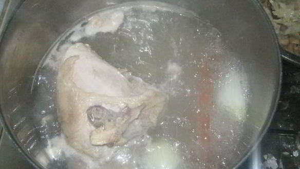 ШАГ 2. китайский суп с грибами и курицей