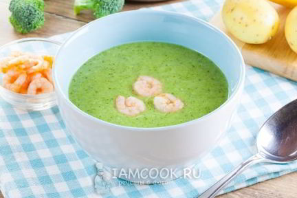 Крем-суп из брокколи постный