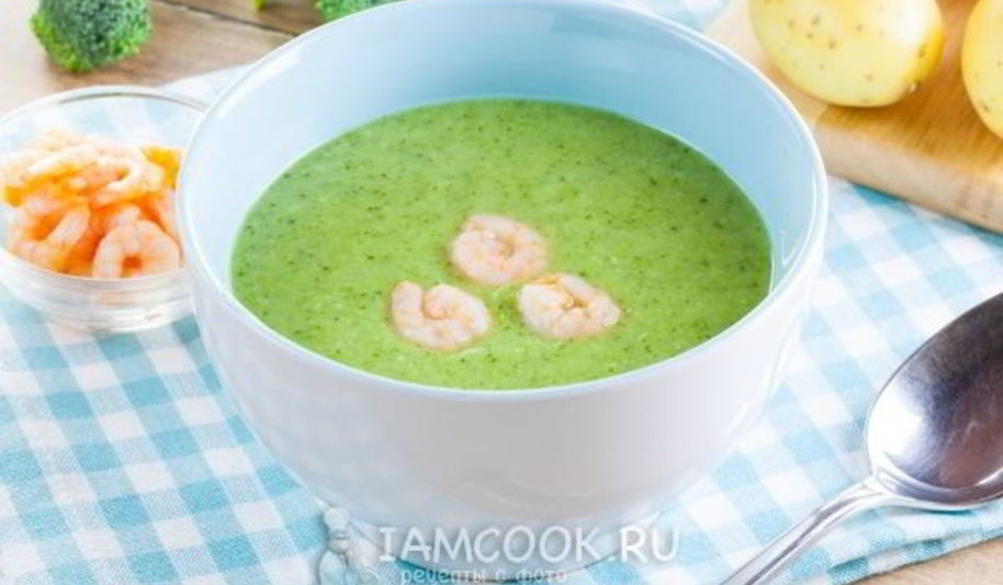 Рецепт крем-суп из брокколи постный