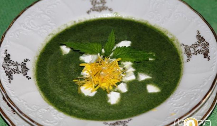 Рецепт крем суп из крапивы с брынзой и одуванчиками