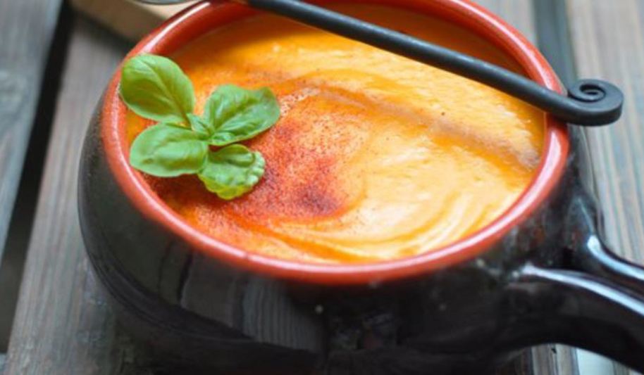 Рецепт крем-суп из печеной тыквы и картофеля с плавленым сыром