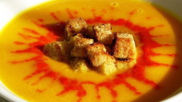 ШАГ 8. крем-суп из тыквы с красным перцем