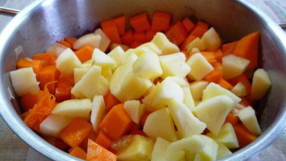 ШАГ 7. крем-суп из тыквы с яблоками