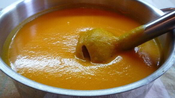 ШАГ 9. крем-суп из тыквы с яблоками