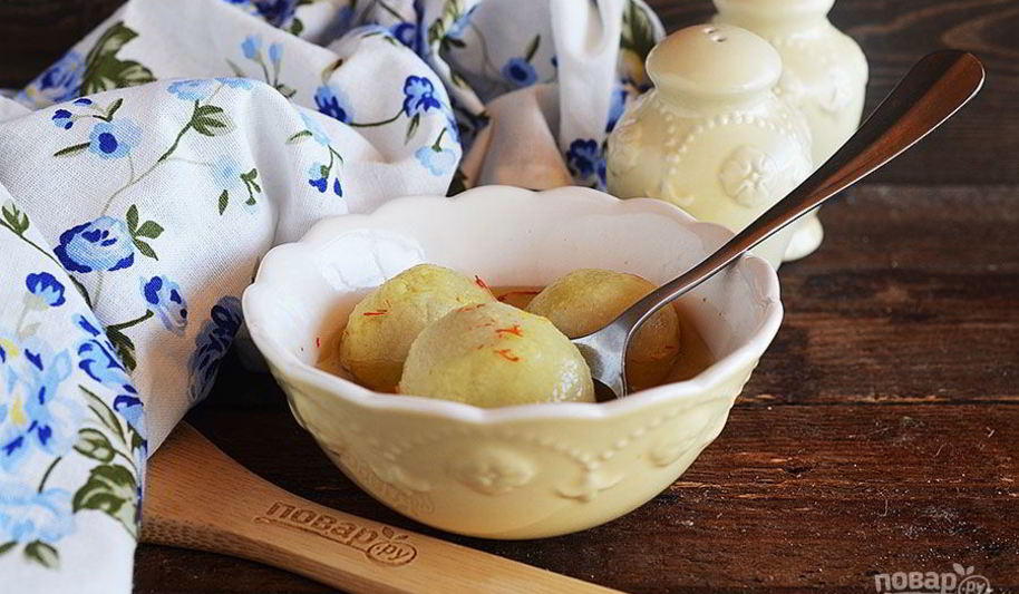 Рецепт куббе-суп с манными клецками, фаршированными мясом