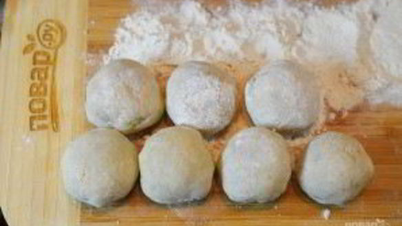 ШАГ 10. куббе-суп с манными клецками, фаршированными мясом