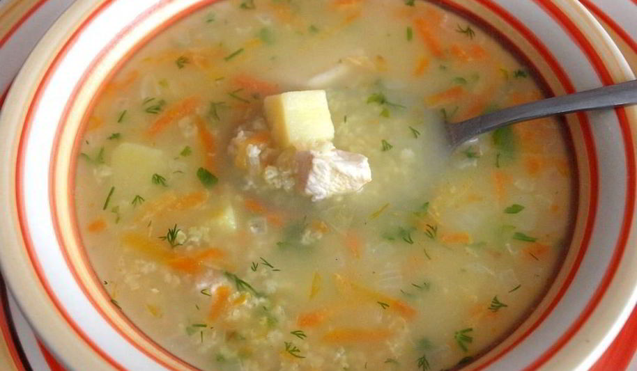 Рецепт куриный суп с пшеном