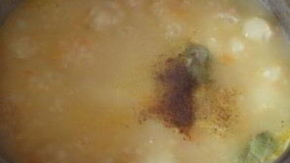 ШАГ 4. куриный суп с пшеном