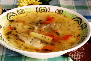 Куриный суп с зажаркой