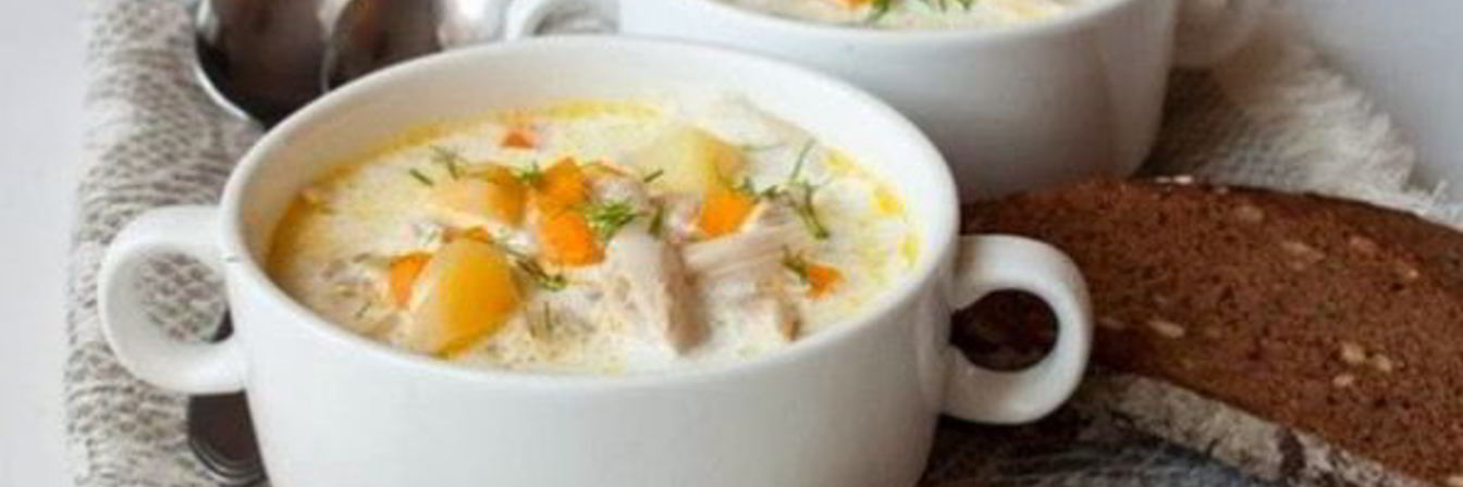 Куриный суп со сливками