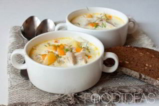 Куриный суп со сливками