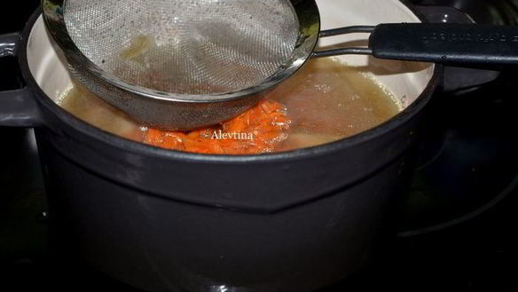 ШАГ 4. куриный суп со звездочками