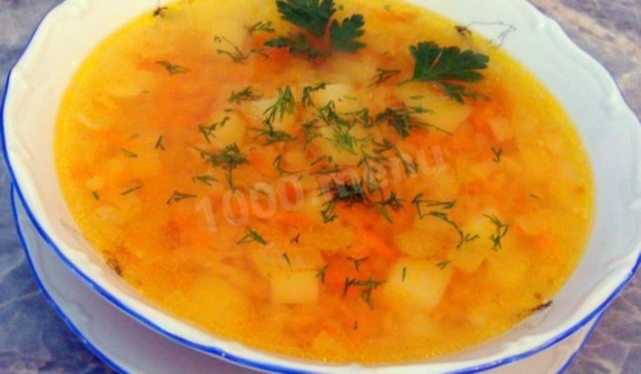 Рецепт легкий суп из чечевицы с картошкой