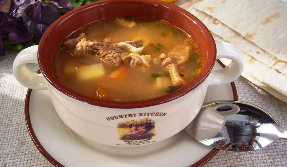 Рецепт мясной суп с курагой