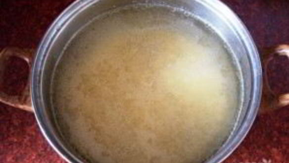 ШАГ 4. мясной суп с курагой