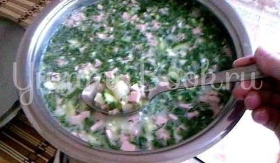 Рецепт окрошка на сыворотке