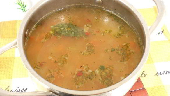 ШАГ 5. овощной суп с курицей