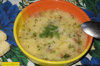 Полевой суп с пшеном