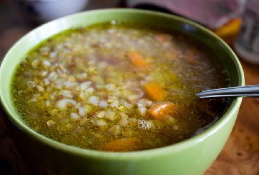 Постный гречневый суп в мультиварке