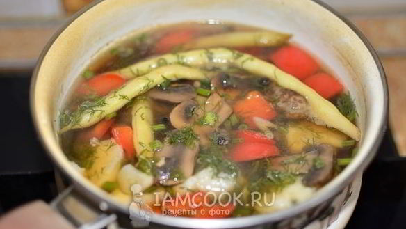 ШАГ 7. постный суп без масла