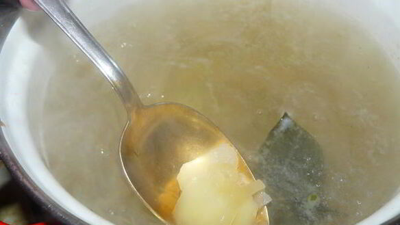 ШАГ 6. постный томатный суп с оливками