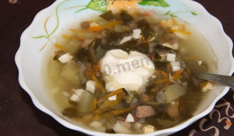 Рецепт щавелевого супа с чечевицея