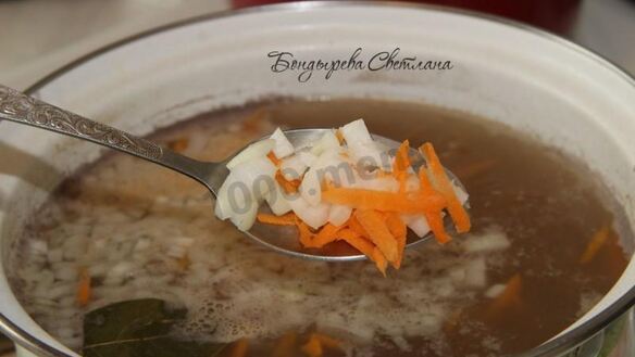 ШАГ 8. щавелевый суп с чечевицей