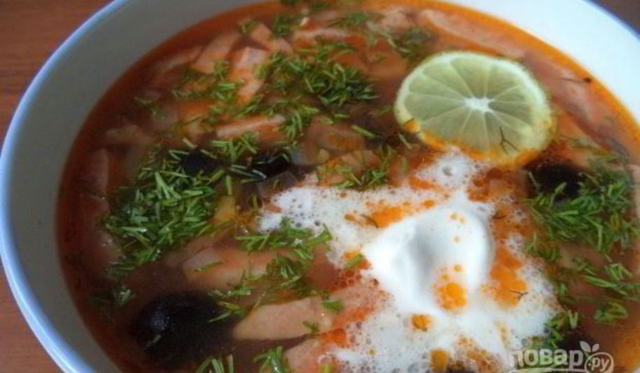 Рецепт солянка мясная сборная