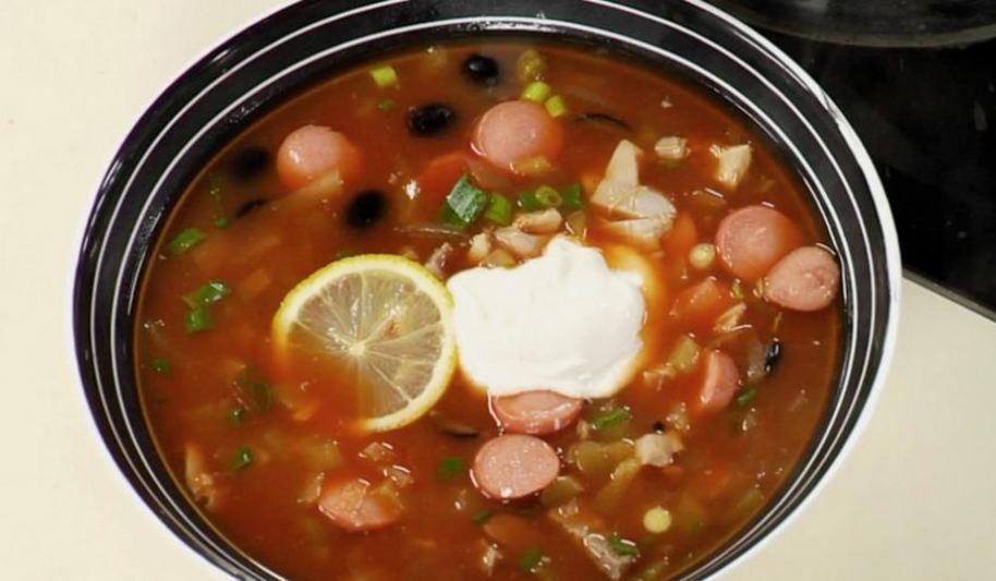 Рецепт солянка с курицей