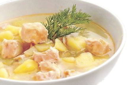 Суп из головы семги