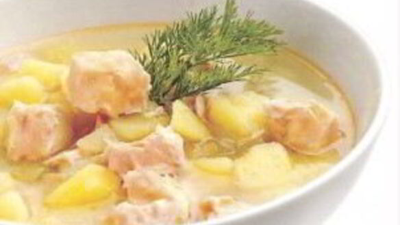 ШАГ 7. суп из головы семги