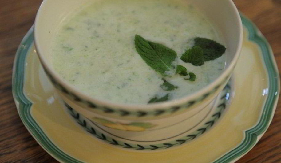 Рецепт суп из кабачков с мятой