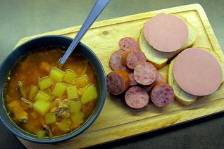 Суп из консервированной скумбрии