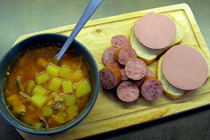 Суп из консервированной скумбрии