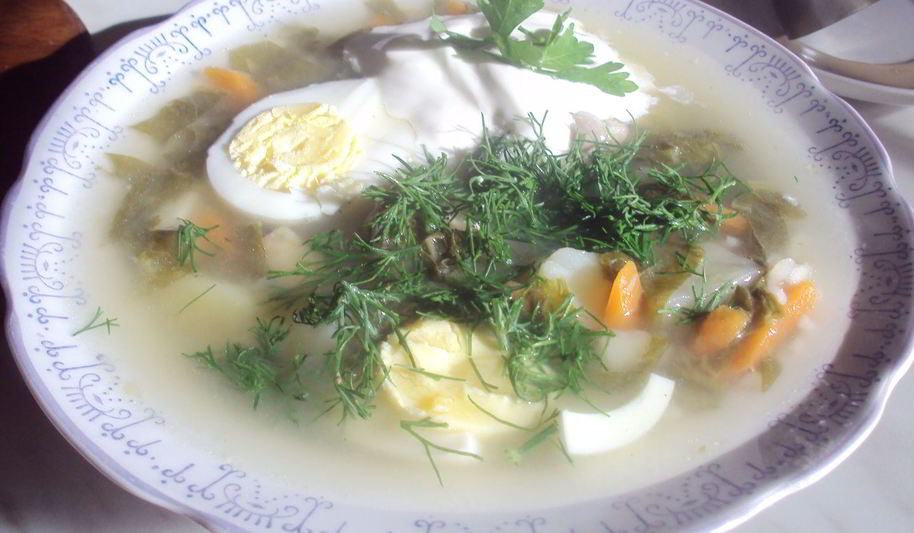 Рецепт суп из щавеля с рисом