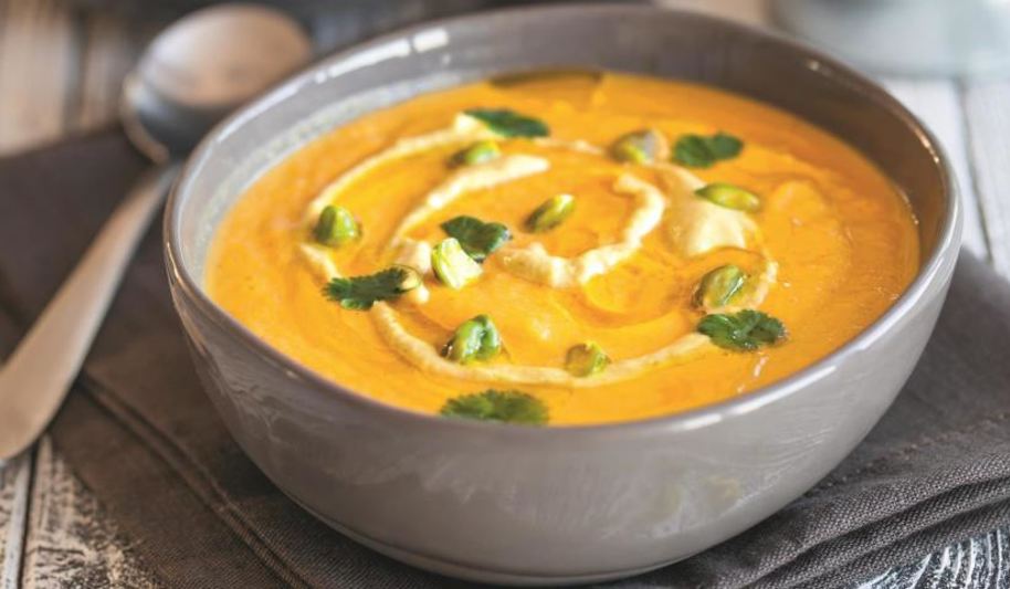 Рецепт суп из цветной капусты с фисташковым кремом