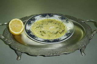 Суп на основе ячменных хлопьев