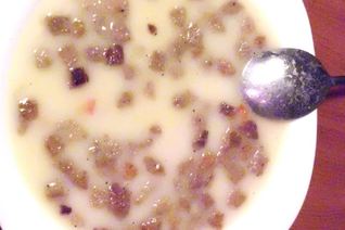 Белый суп-пюре по-баварски