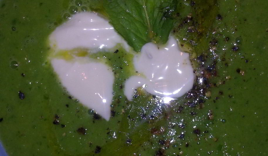 Рецепт горохово-мятный суп-пюре