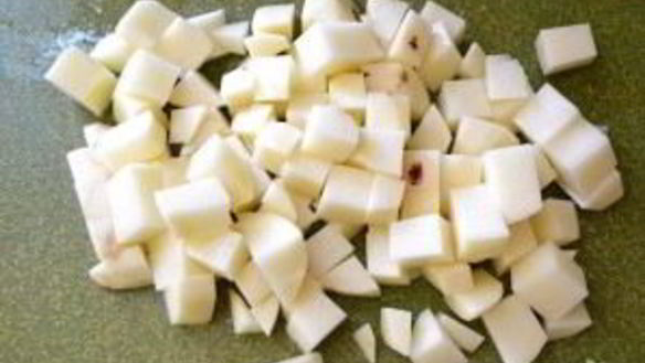 ШАГ 7. гороховый суп-пюре с беконом и картофелем