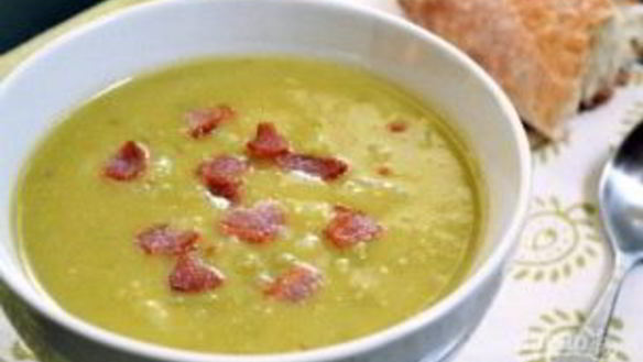 ШАГ 10. гороховый суп-пюре с беконом и картофелем