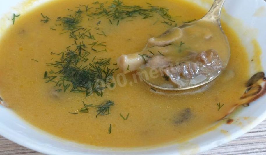 Рецепт грибной суп-пюре с сельдереем и картошкой