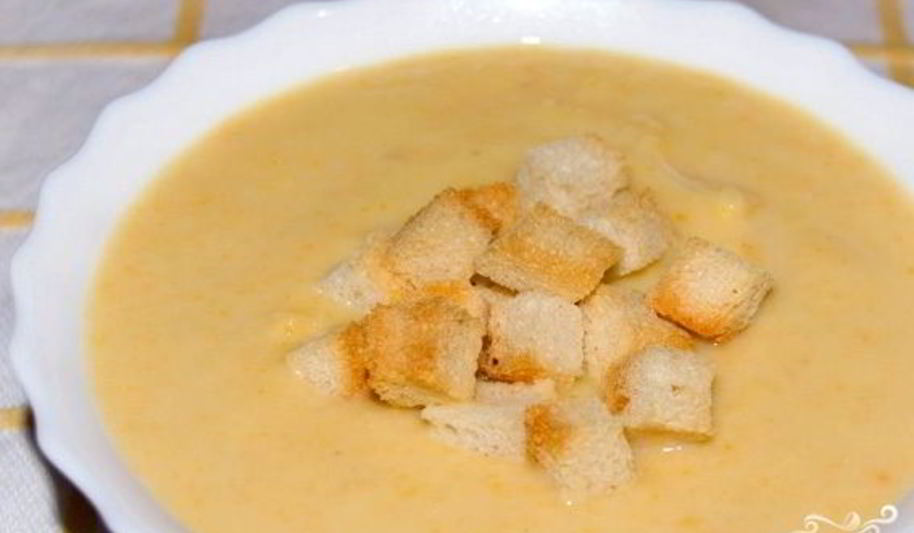 Рецепт картофельный суп-пюре с гренками