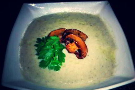 Картофельный суп-пюре с шампиньонами