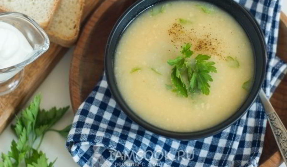 Рецепт каталонский картофельный суп-пюре с бобами