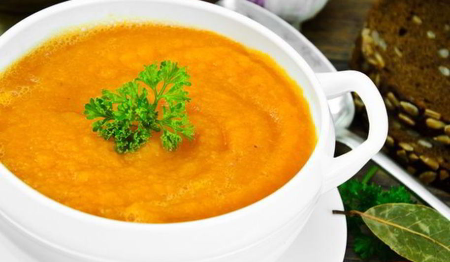 Рецепт морковный суп-пюре с карри и имбирем