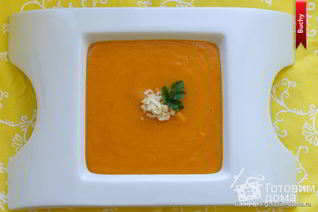 Морковный суп-пюре с овсянкой